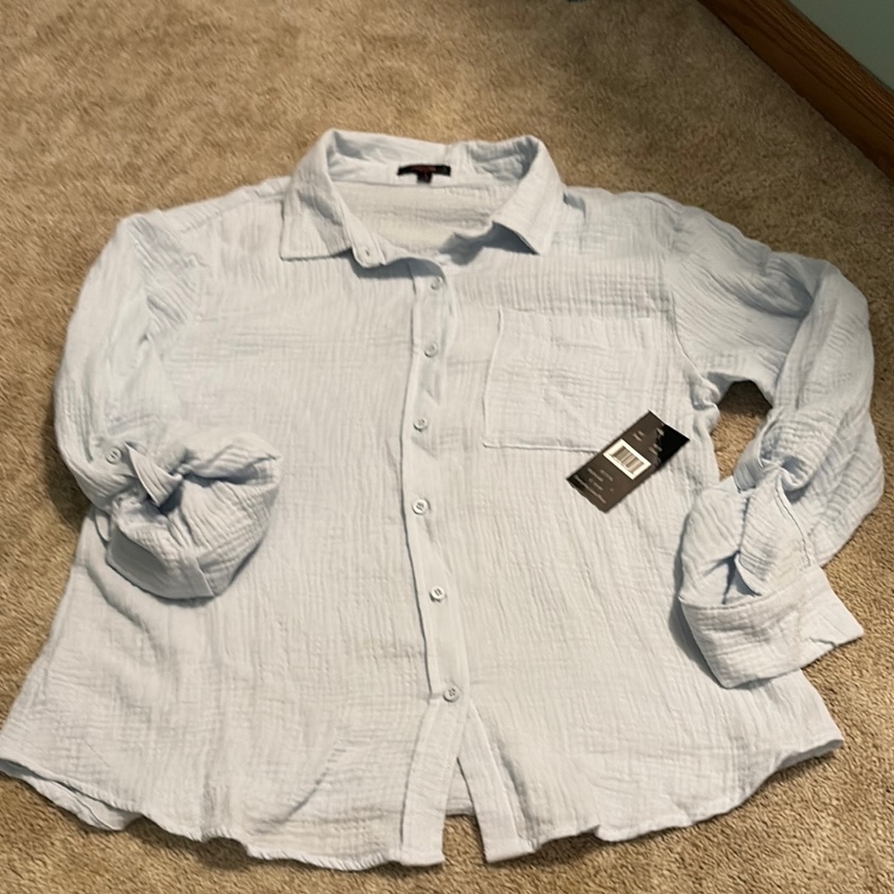 Light Blue Button-Up Shirt